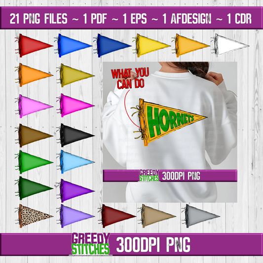 Single Pennant PNG Bundle - Homecoming PNG