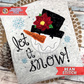 Let it Snow! Snowman Bean Stitch Applique Machine Embroidery Design