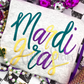 Mardi Gras Multicolor Machine Embroidery Design