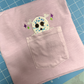 Skull and Crossbones Applique Pocket Peeker Machine Embroidery Design