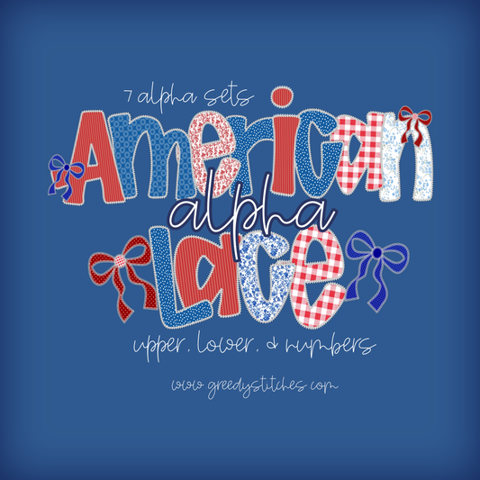 American Lace Alpha PNG - July 4th