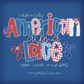 American Lace Alpha PNG - July 4th