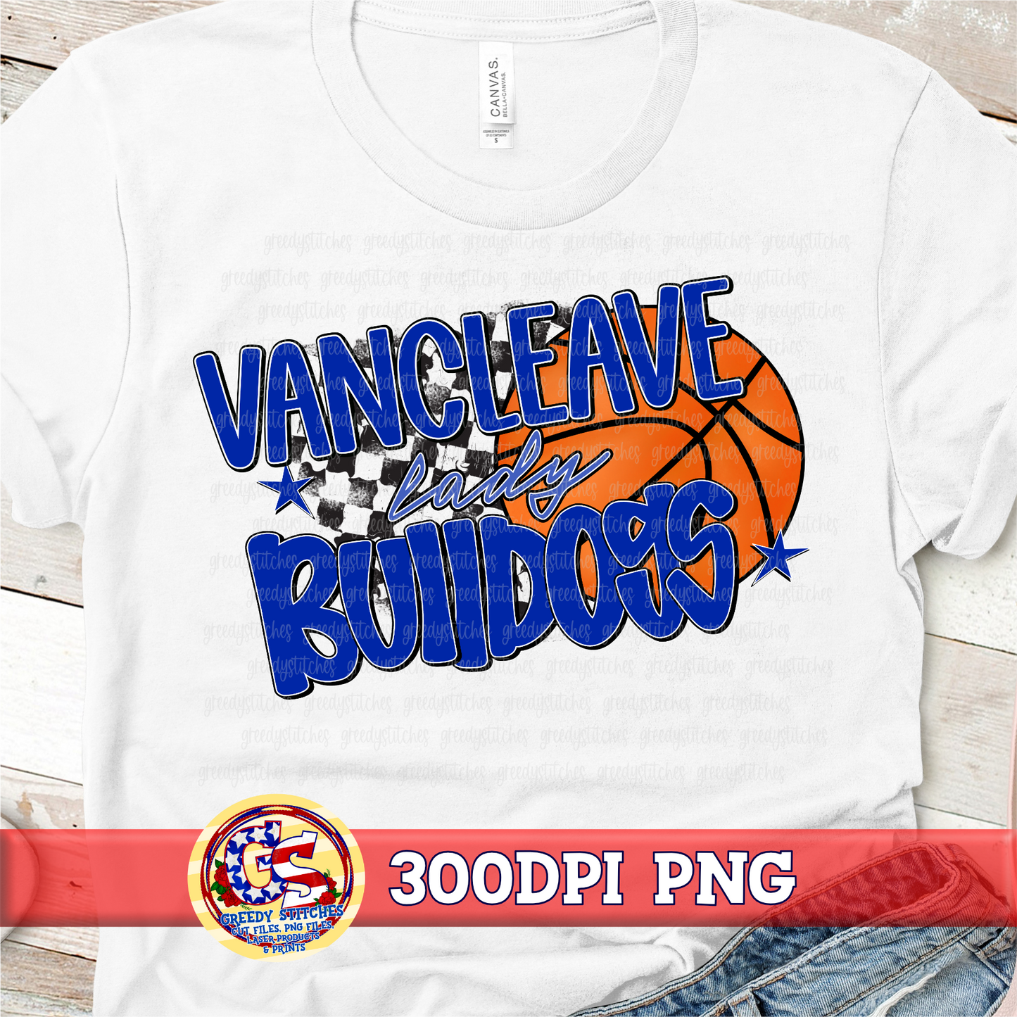 Vancleave Lady Bulldogs Basketball Checker PNG