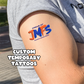 Custom Temporary Tattoos