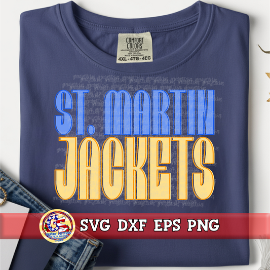 St. Martin Yellow Jackets SVG DXF EPS PNG