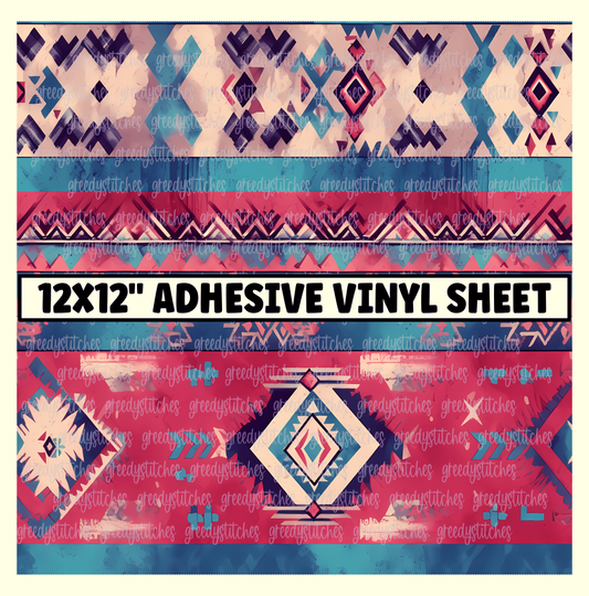 Aztec Print Matte Adhesive Vinyl