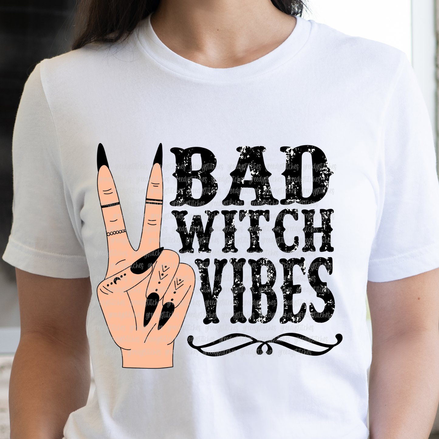 Bad Witch Vibes ADULT Screen Print Transfer