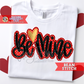 Be Mine Bean Stitch Double Applique Machine Embroidery Design