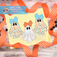 Bow Ghost Trio Applique Machine Embroidery Design