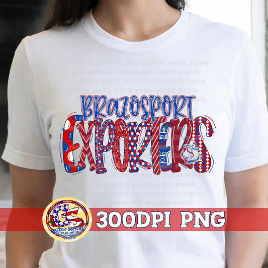 Brazosport Exporters Word Art PNG