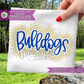 Bulldogs Script Bling & Machine Embroidery Design
