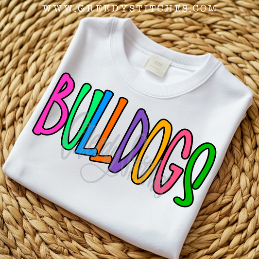 Neon Bulldogs Transfer