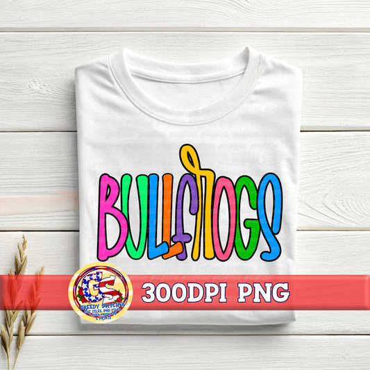 Neon Bullfrogs PNG