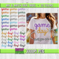 Faux Tinsel Game Day PNG Bundle