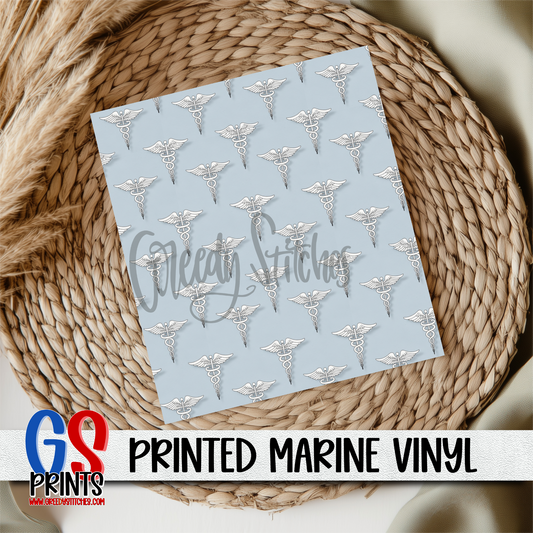 Nurse Caduceus Marine Vinyl
