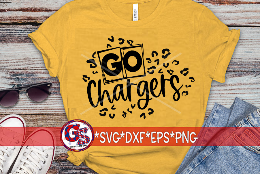 Go Chargers Leopard SVG DXF EPS PNG