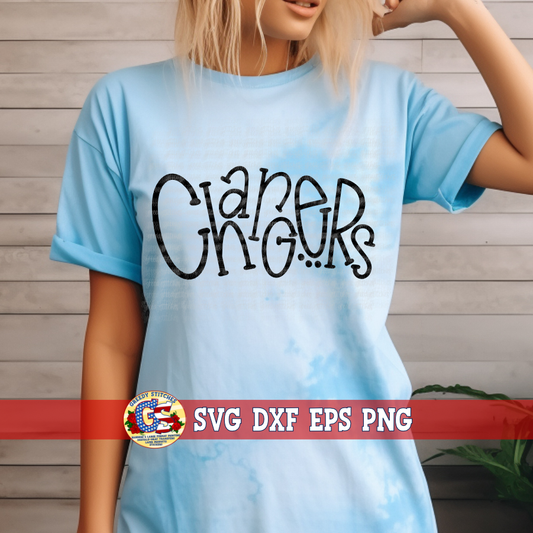 Chargers SVG DXF EPS PNG - Whimsy Chargers SVG