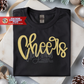 Cheers Satin Stitch Machine Embroidery Design