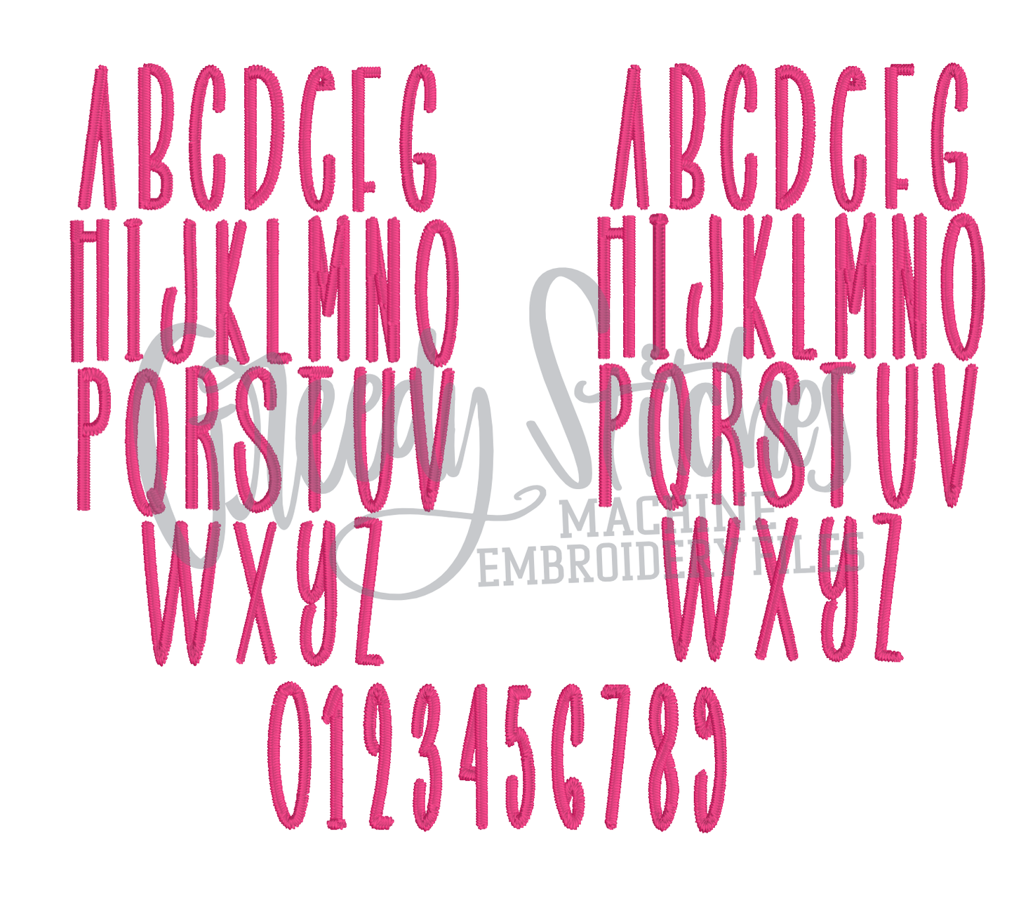 Chillax Machine Embroidery Font - 6 sizes