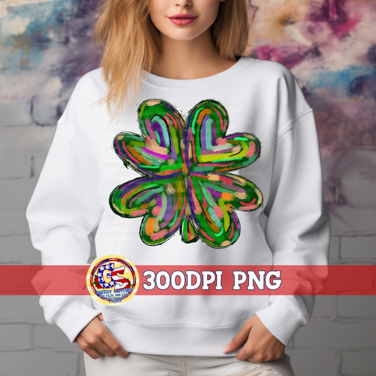 Colorful Clover PNG