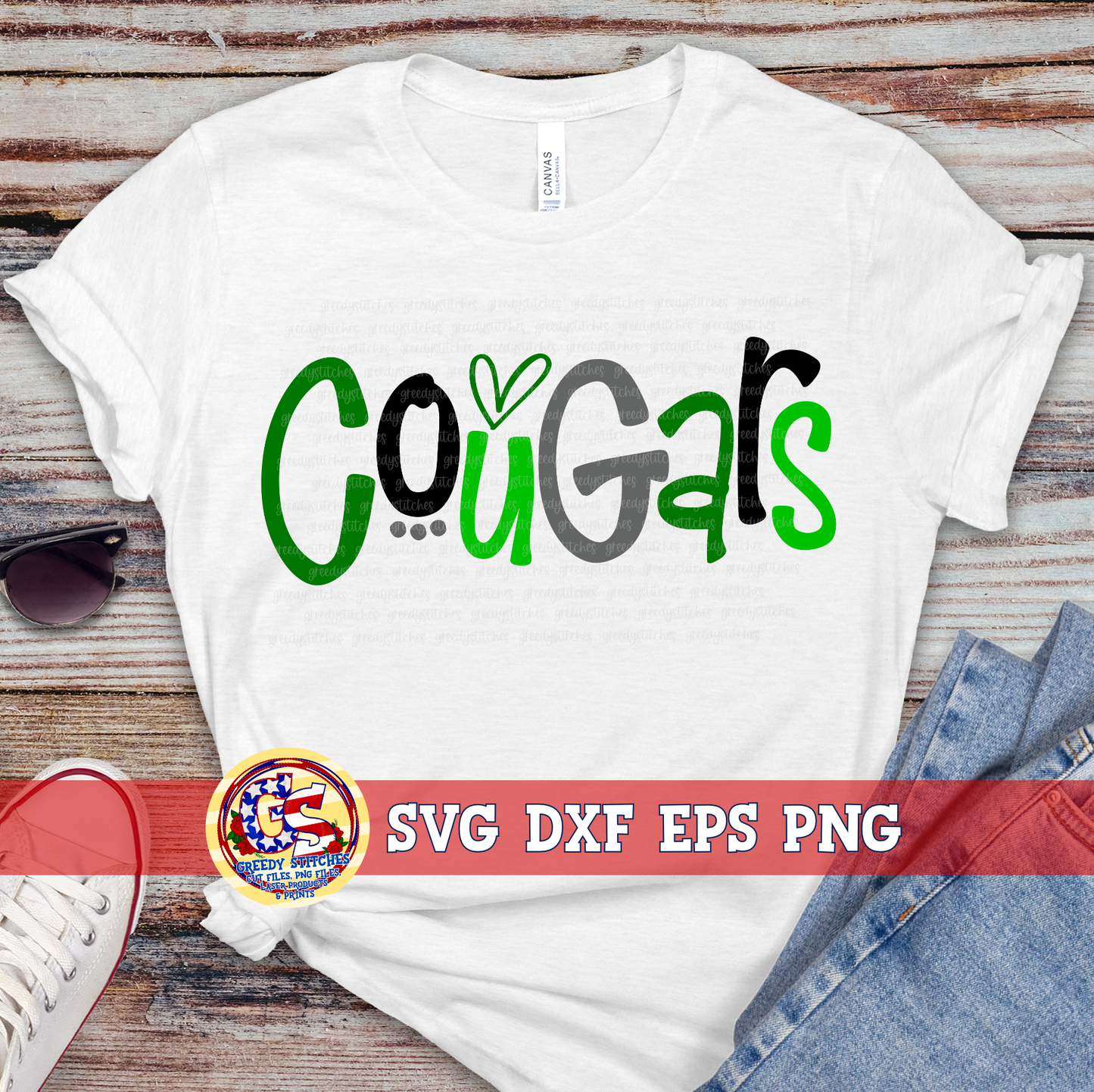 Cougars SVG DXF EPS PNG