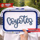Coyotes Script PUFF FOAM Machine Embroidery Design