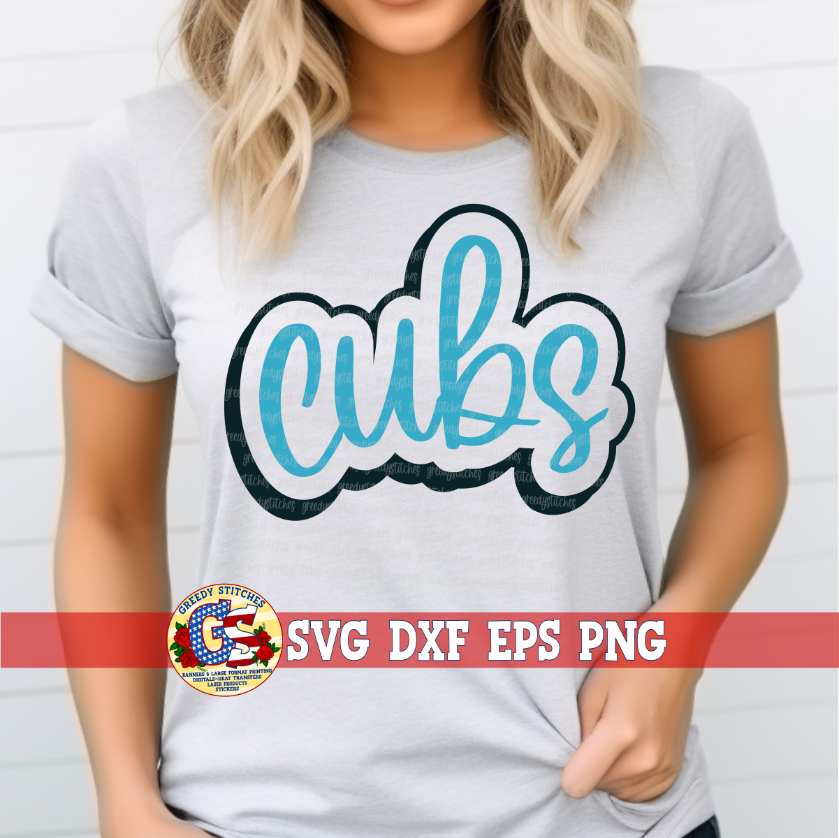 Cubs Outline SVG DXF EPS PNG