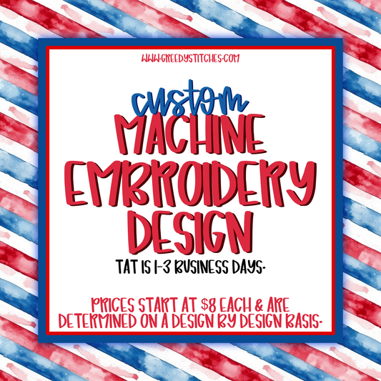 Custom Machine Embroidery Design