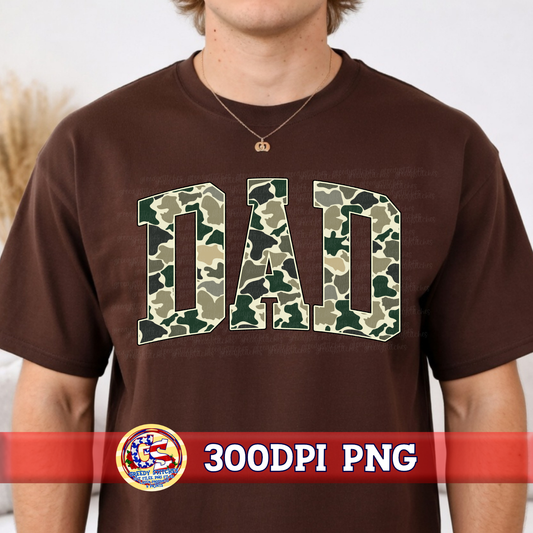 Dad Duck Marsh Camo PNG