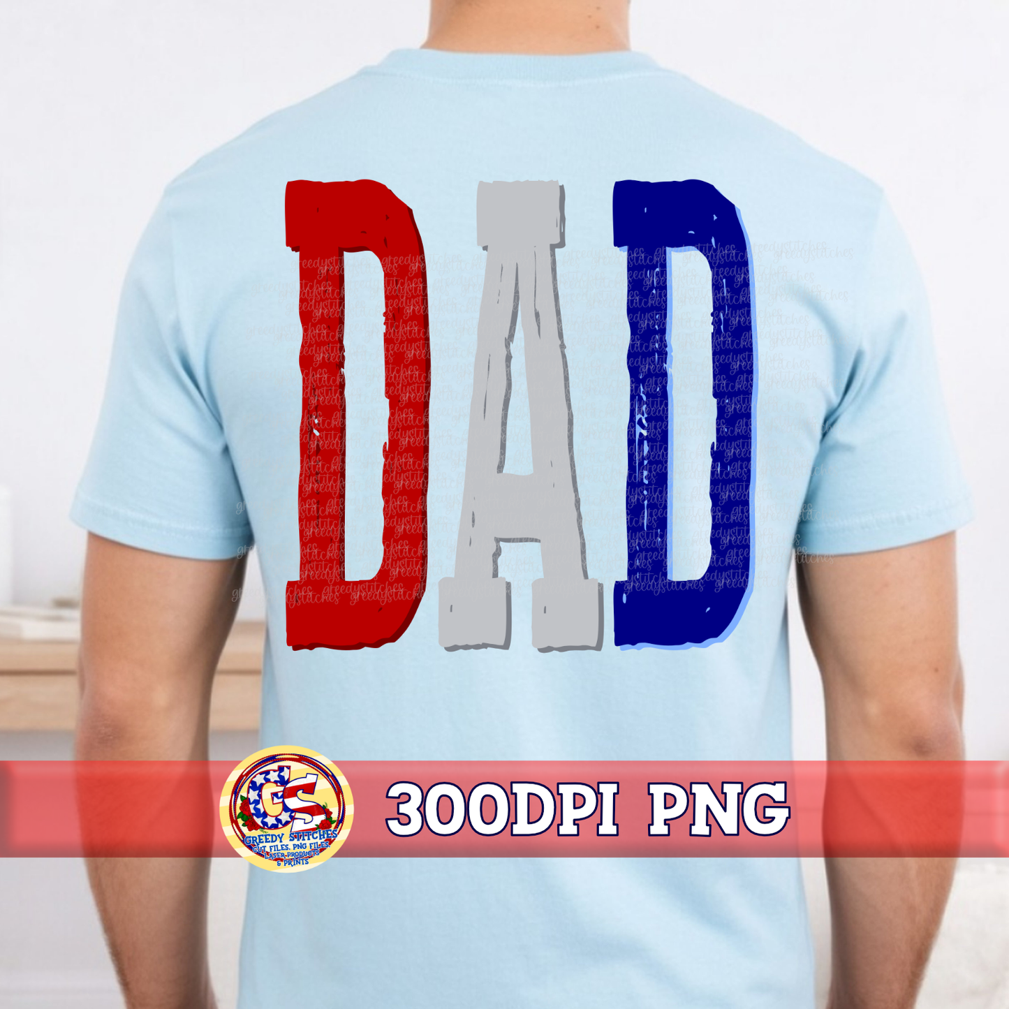 Dad Patriotic PNG