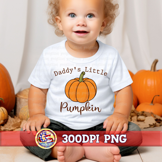 Daddy's Little Pumpkin PNG