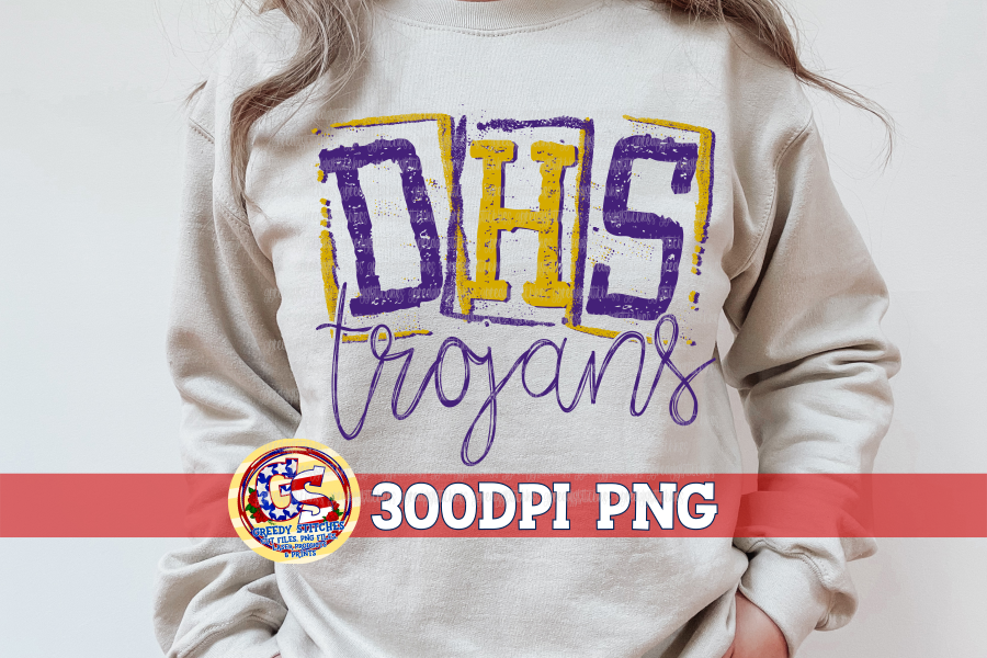 Daphne Trojans Stamp PNG for Sublimation