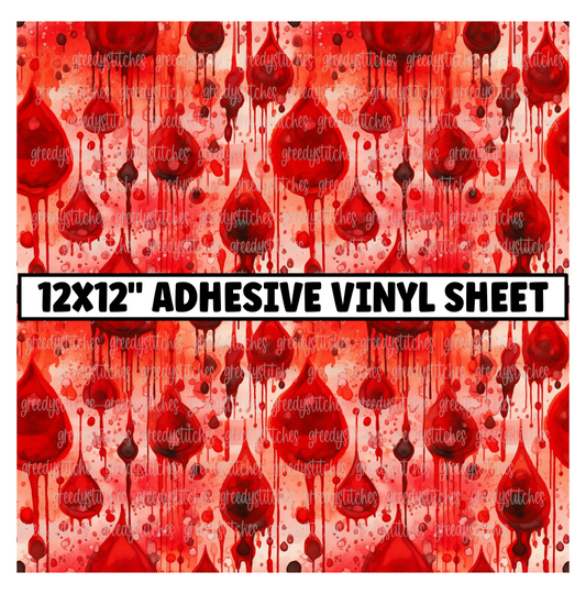 Dripping Blood Matte Adhesive Vinyl