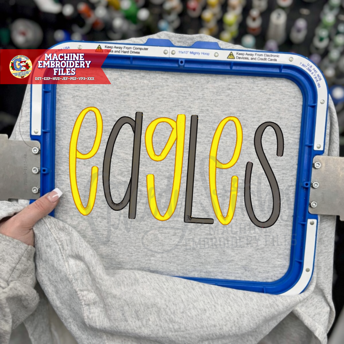 Eagles Machine Embroidery Design