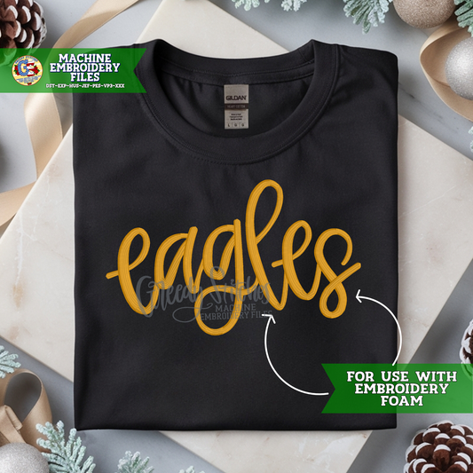 Eagles Puff Machine Embroidery Design