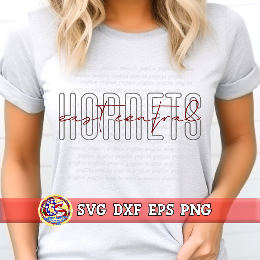 East Central Hornets SVG DXF EPS PNG