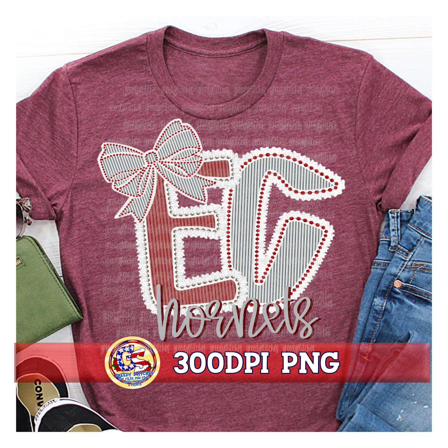 East Central Hornets PNG - Seersucker Ruffles Pearls