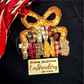 Give Thanks Bow Bean Stitch Applique Machine Embroidery Design