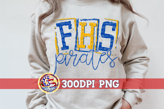 Fairhope Pirates Stamp PNG for Sublimation