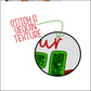 Don't Get Your Tinsel in a Tangle Faux Sequin Embroidery PNG