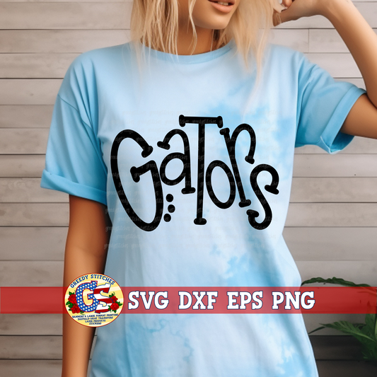 Gators SVG DXF EPS PNG