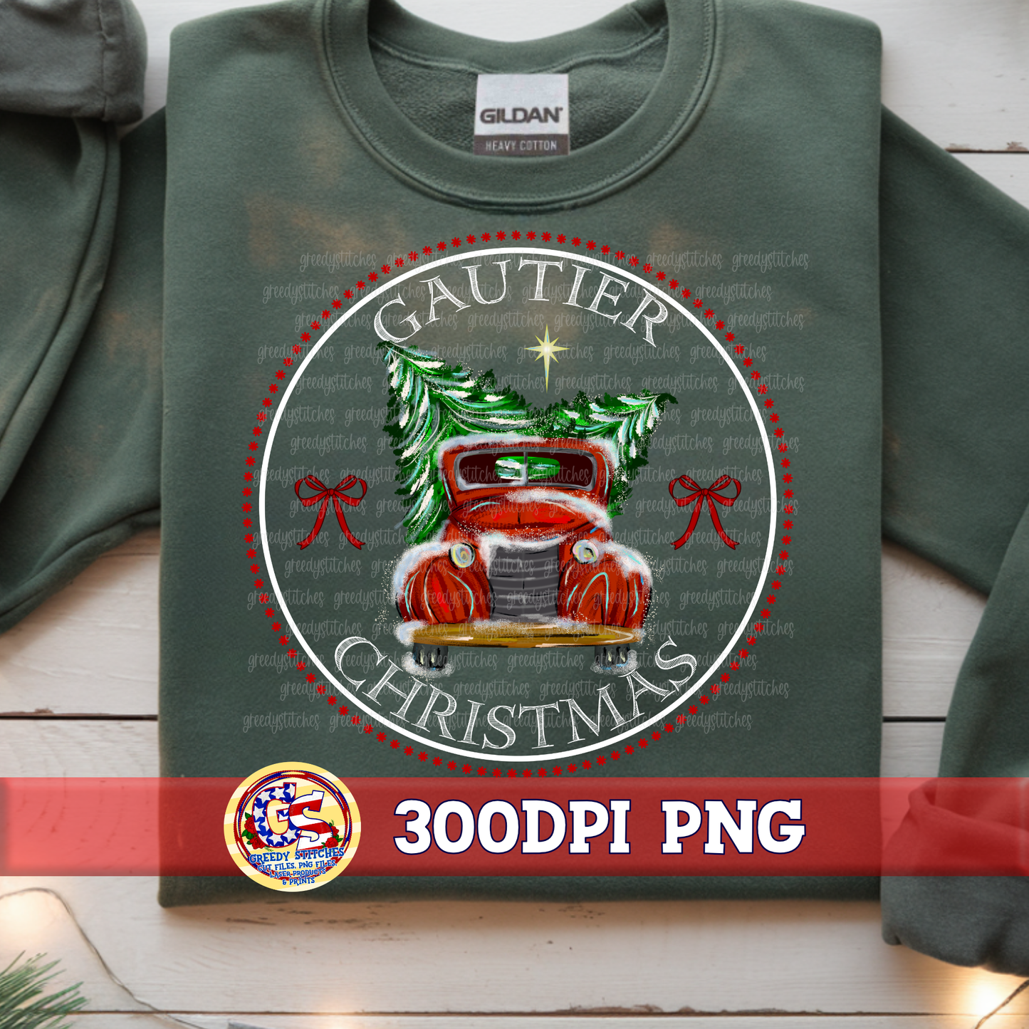 Gautier Christmas Truck PNG