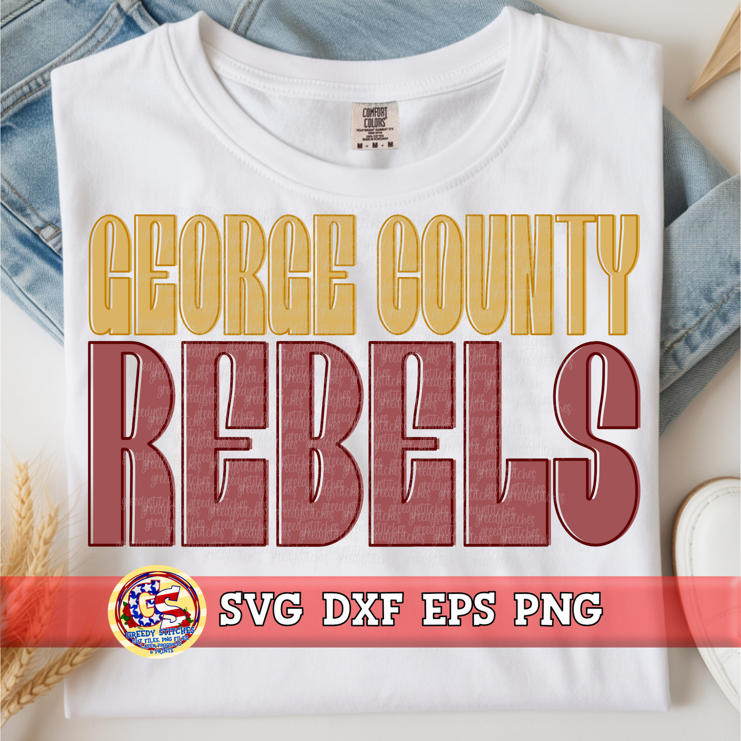 George County Rebels SVG DXF EPS PNG