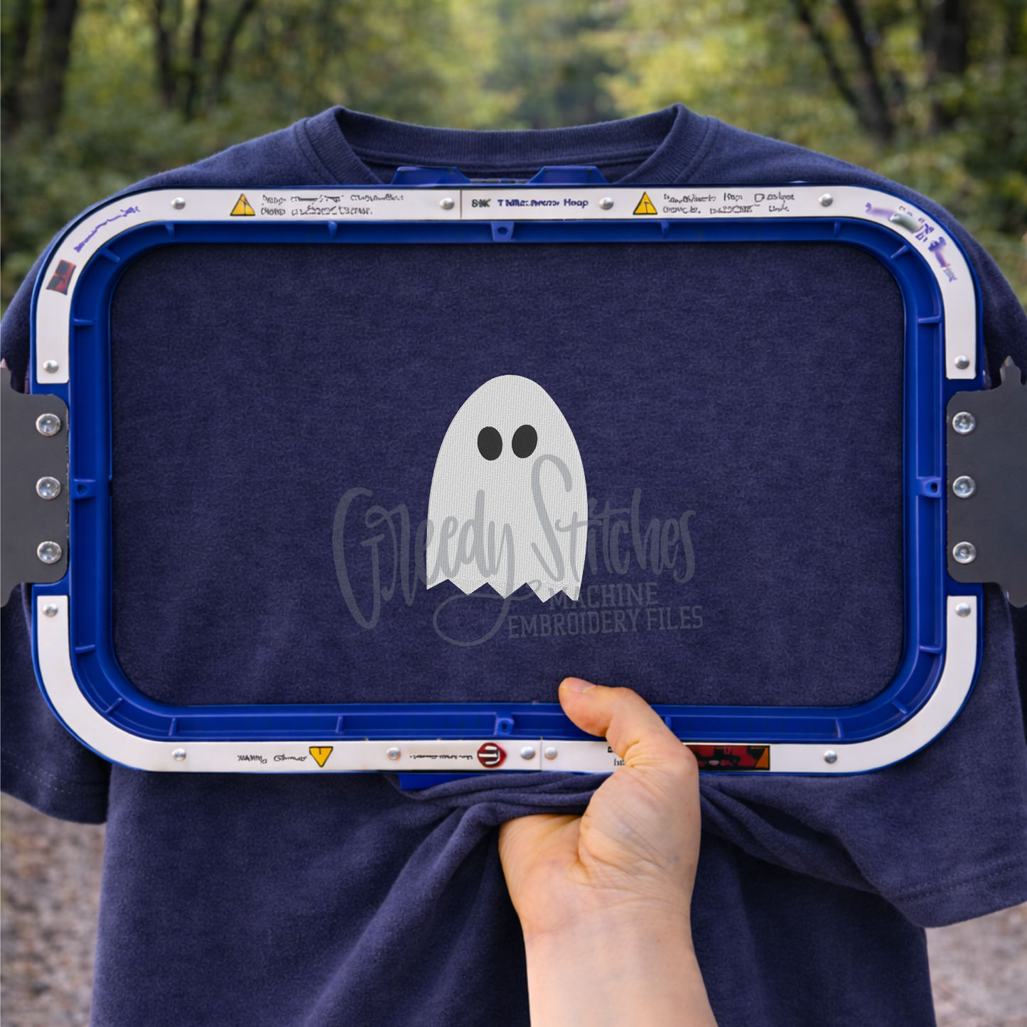 Judging Ghost Pocket Peeper Machine Embroidery Design