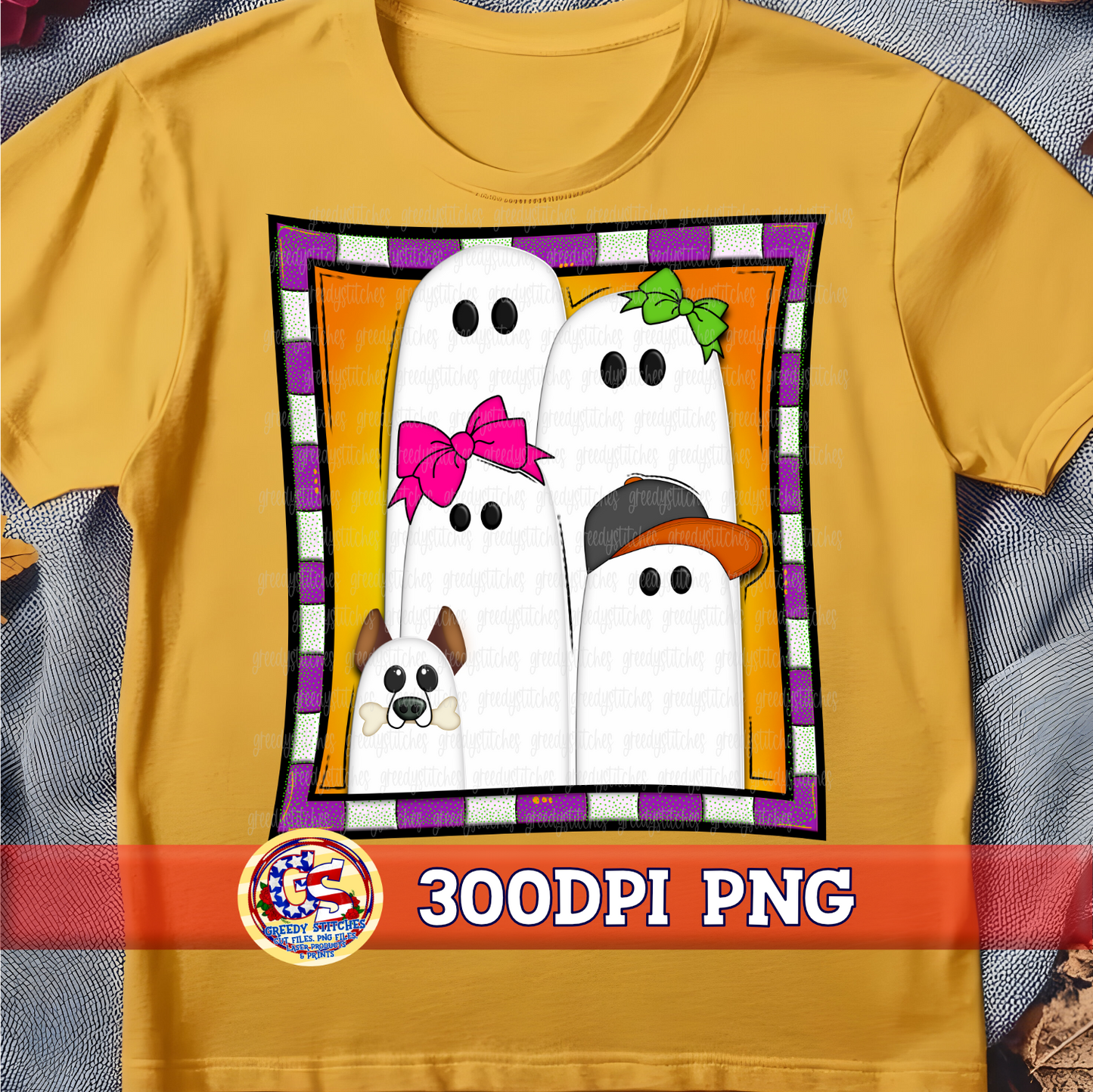 Ghost Family Portrait PNG - Halloween PNG