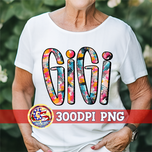 Gigi Doodle Letters PNG