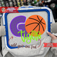 Go Basketball Satin Stitch Applique Machine Embroidery Design