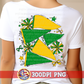Green Yellow Spirit Pennants & Poms PNG - Homecoming PNG