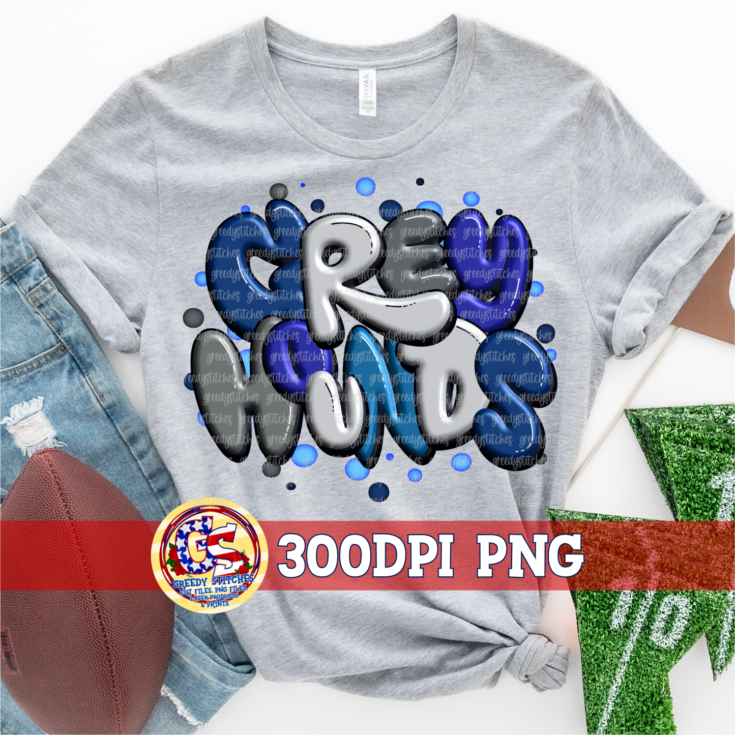 Greyhounds Graffiti PNG - Blue White Grey