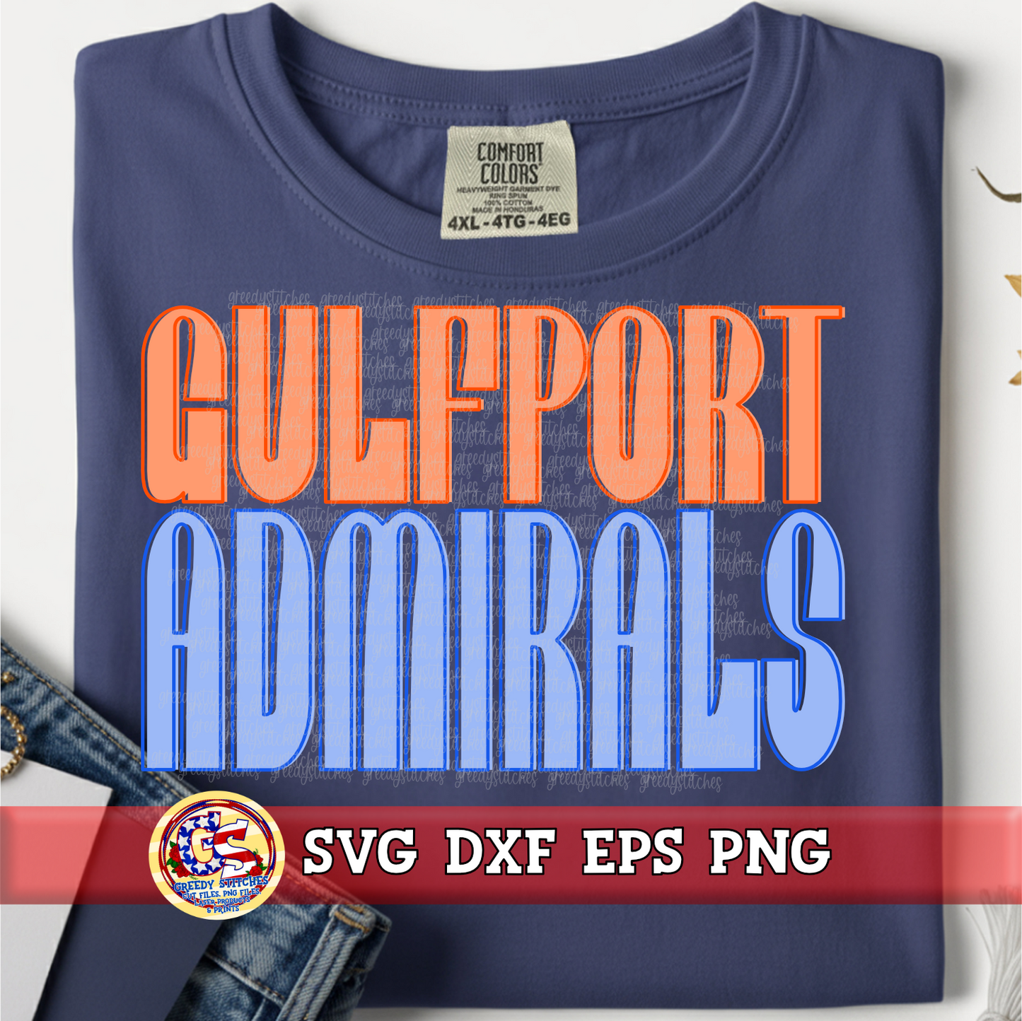 Gulfport Admirals SVG DXF EPS PNG